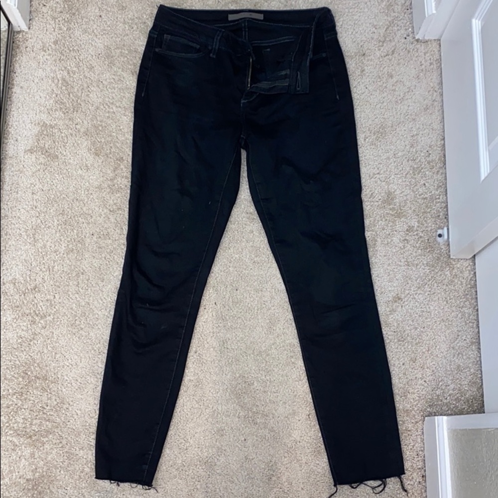 Hemmed Black Joe's jeans
